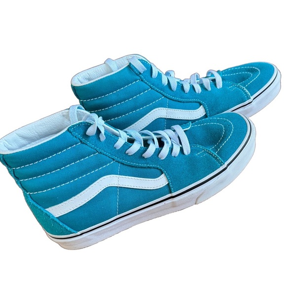 VANS - Sk8-Hi- Men’s Classic High Top Skate Shoe Sz 9 Womens / 7.5 Mens Blue - Picture 2 of 5